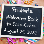 Colorful Playful Welcome Back To School Classroom Announcement